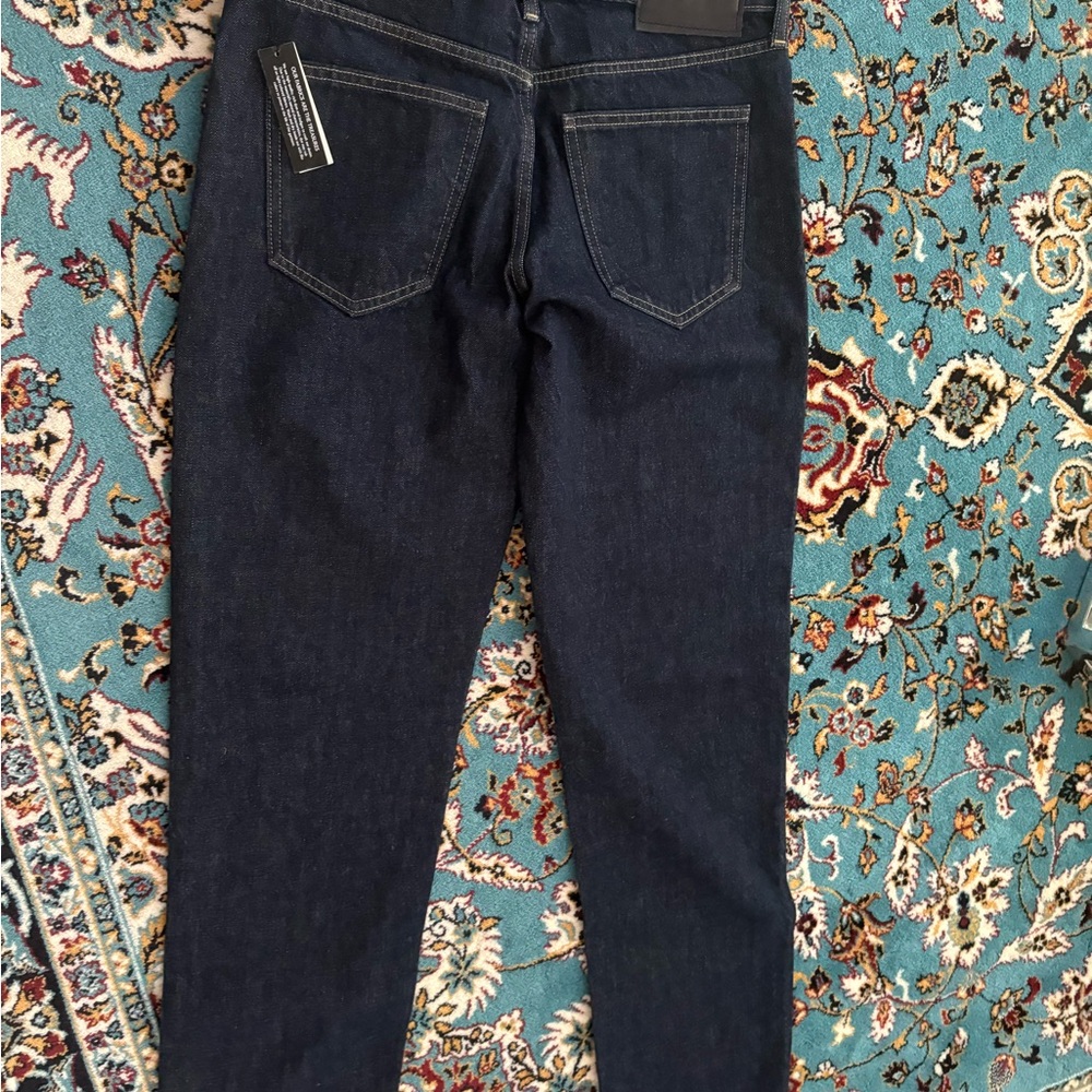 New Women’s Dark Blue Straight Legs Jeans, size 27 - Picture 5 of 9